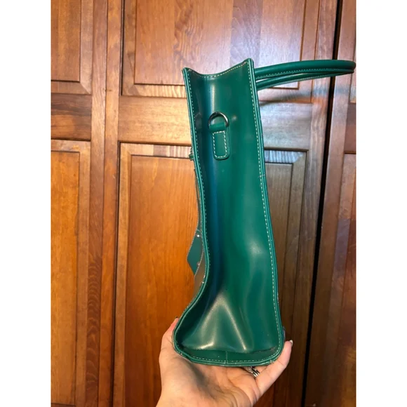 Wilsons Leather All-in-One Tote Satchel Shoulder Bag Structured Emerald Green
OS - Picture 6 of 12